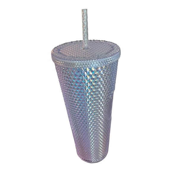 Starbucks Spring 2023 Unicorn Silver Bling Studded Tumbler Venti 24 oz - Picture 2 of 8
